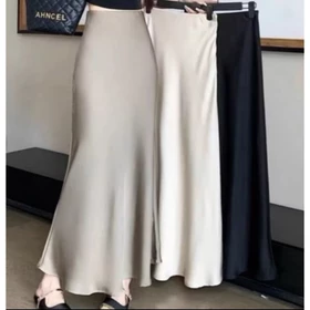 Rok Mermeid Skirt Rok Duyung Satin Silk Premium