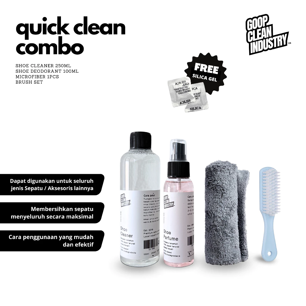 GOOP Shoe Cleaner Quick Clean Combo