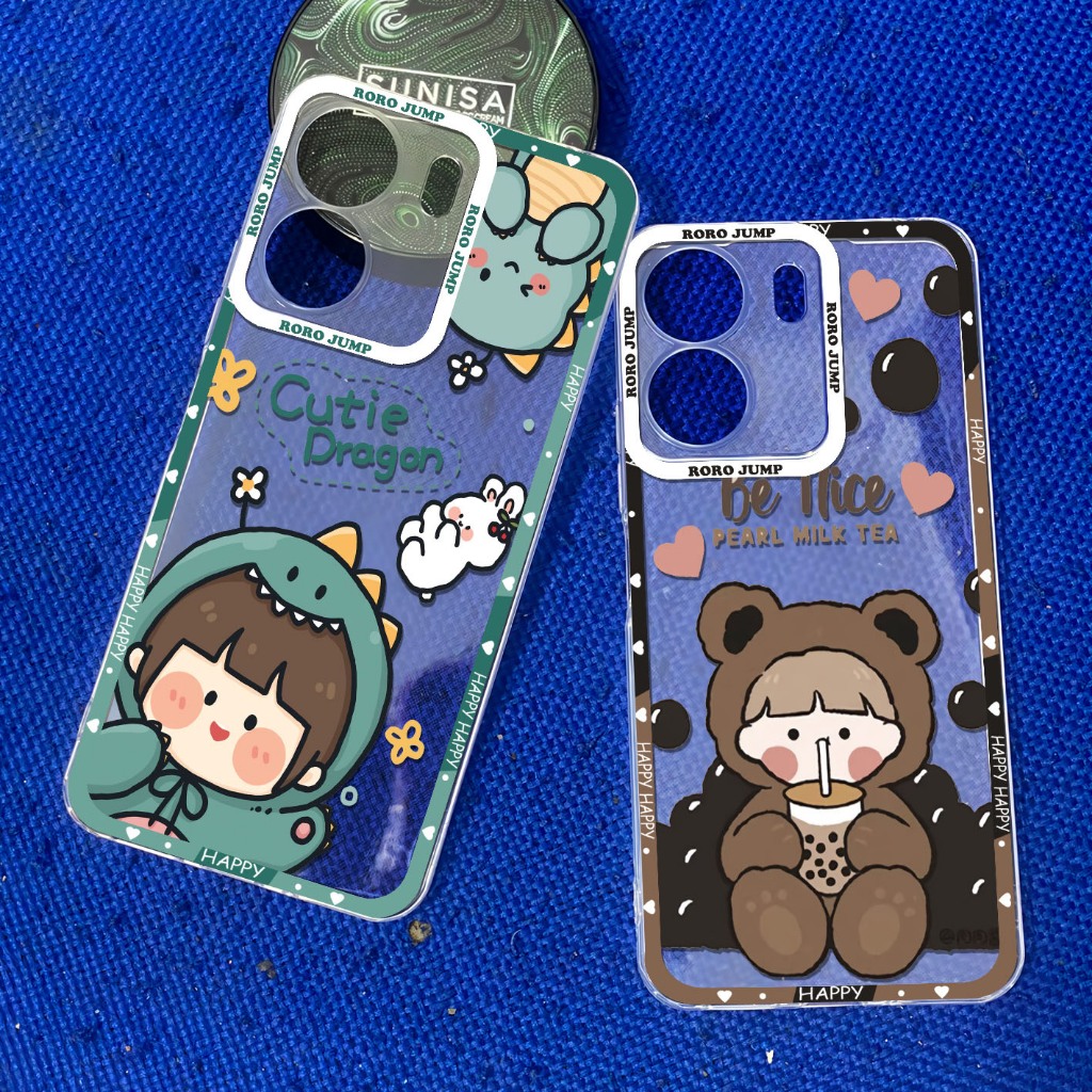 Jual Softcase Bening REDMI 13C/ POCO C65 Casing Bening Tebal(MOTIF RORO ...