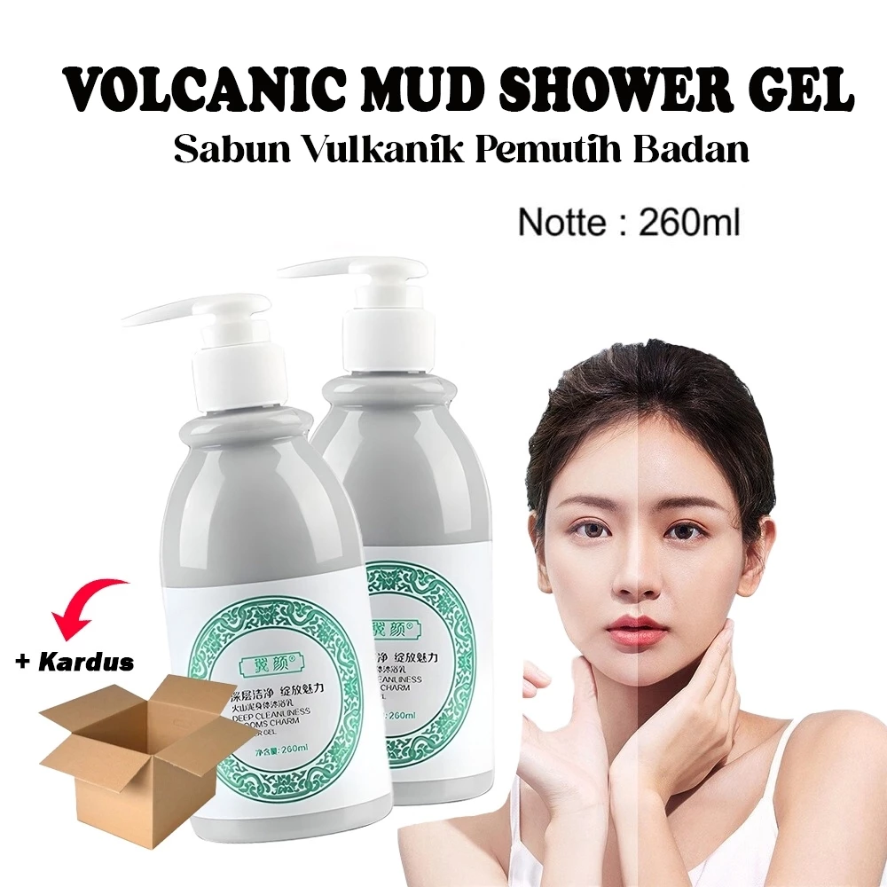 Sabun Lumpur Vulkanik 260ML Pemutih Badan Dan Wajah Paling Ampuh Shower Gel Volcano Zhiqi & Simu | AutoStock