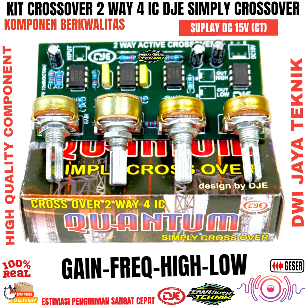 Jual Kit Crossover Active 2 Way 4 Ic Komponen Full MKM | Shopee Indonesia