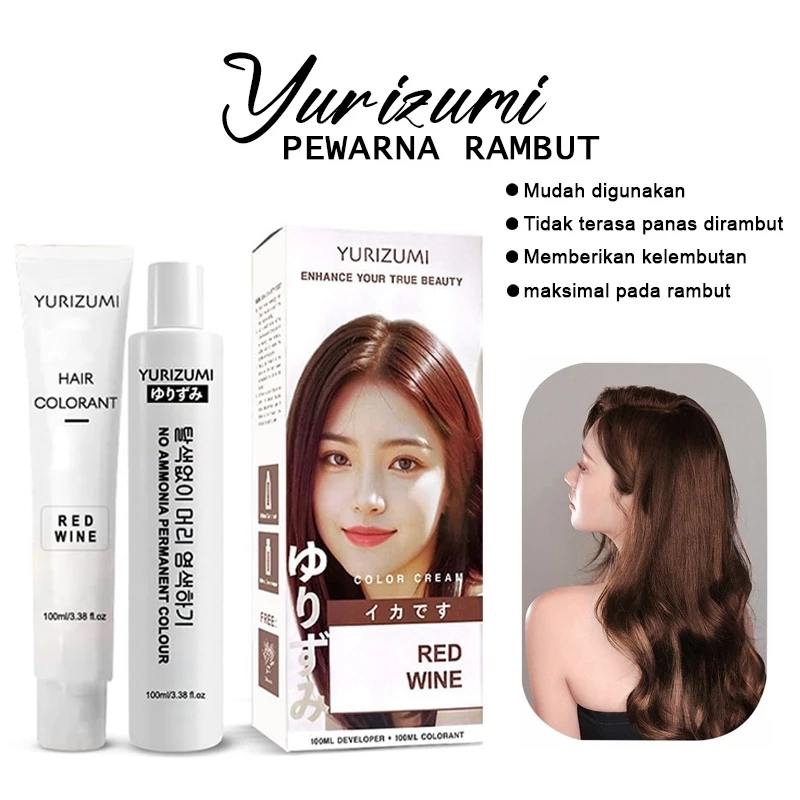Hair Color Cream Pewarna Rambut Alami Cat Rambut Penutup Uban | AutoStock