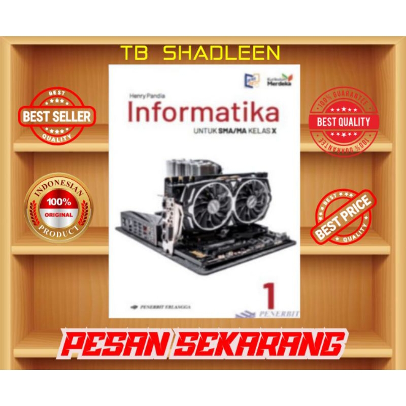 Jual BUKU PELAJARAN INFORMATIKA UNTUK SMA/MA KELAS X | Shopee Indonesia