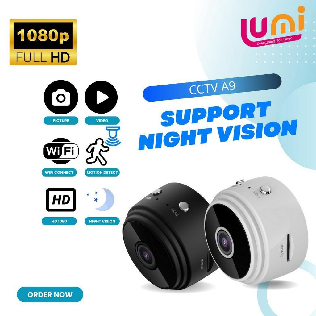 Jual CCTV Wireless A9 Mini Smart Camera Wifi HD 1080P Micro v380 Kamera ...