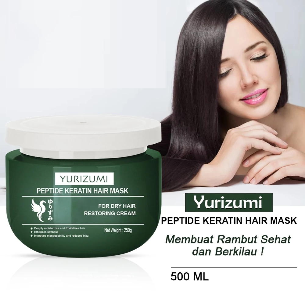 Hair Mask Peptide Hair Care Smooth With Keratin Argan Oil 250g - Perawatan Rambut Rusak | AutoStock