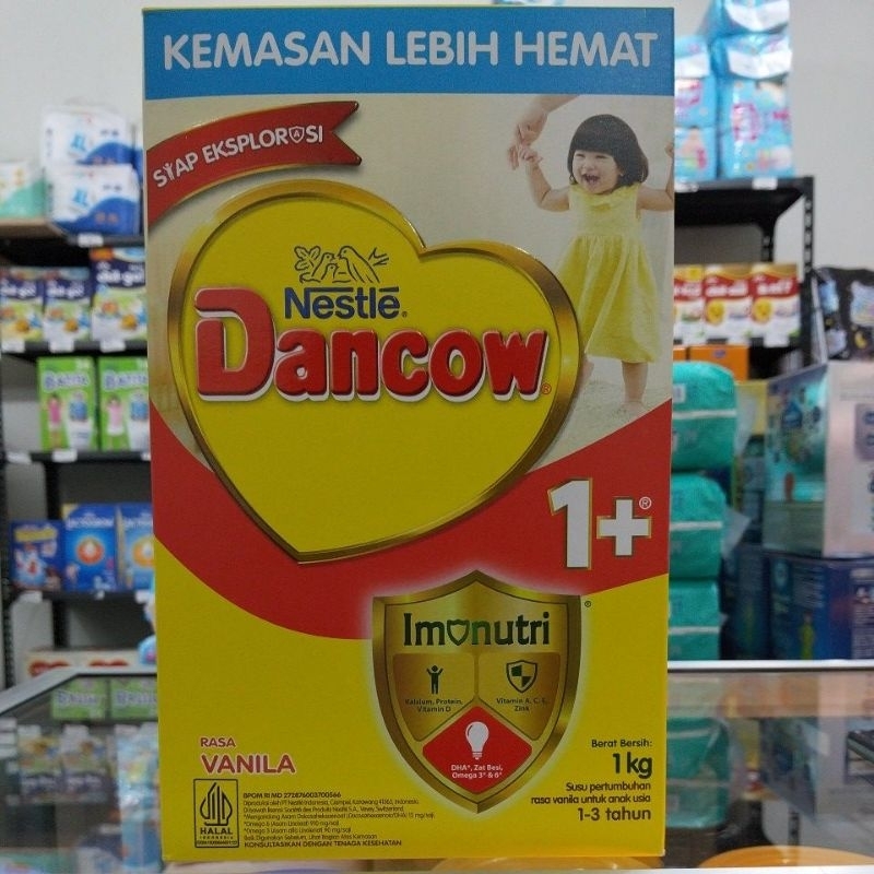 Jual DANCOW 1+ RASA VANILLA (1 KG) | Shopee Indonesia