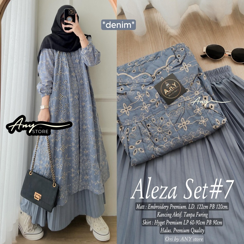 Jual aleza ayeza setelan tunik dan rok by A.N.Y long tunic jumbo ld 120 ...