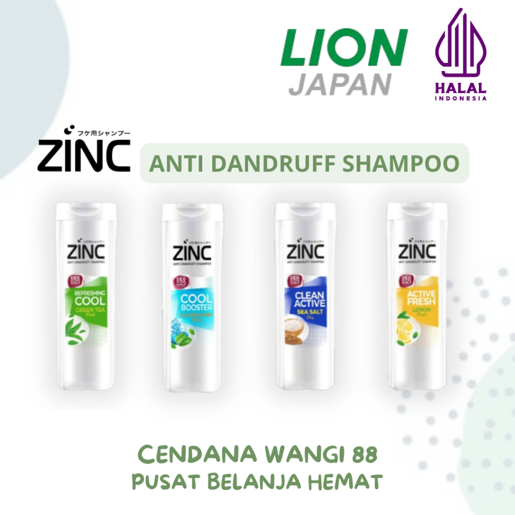 Jual Zinc Shampoo Anti Ketombe & Rontok 170ml – Rambut Sehat dan Kuat ...