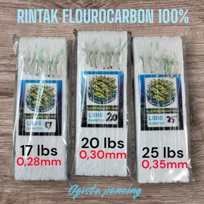 Jual RINTAK PUTIH/SABIKI full fluorocarbon 100% II RINTAK BULU PUTIH ...