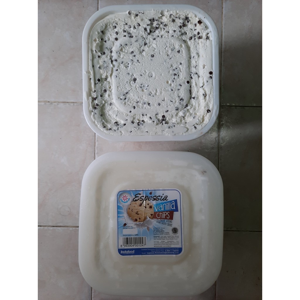 Jual Es Krim Indofood 8 Liter Rasa Vanilla Chocochip! | Shopee Indonesia