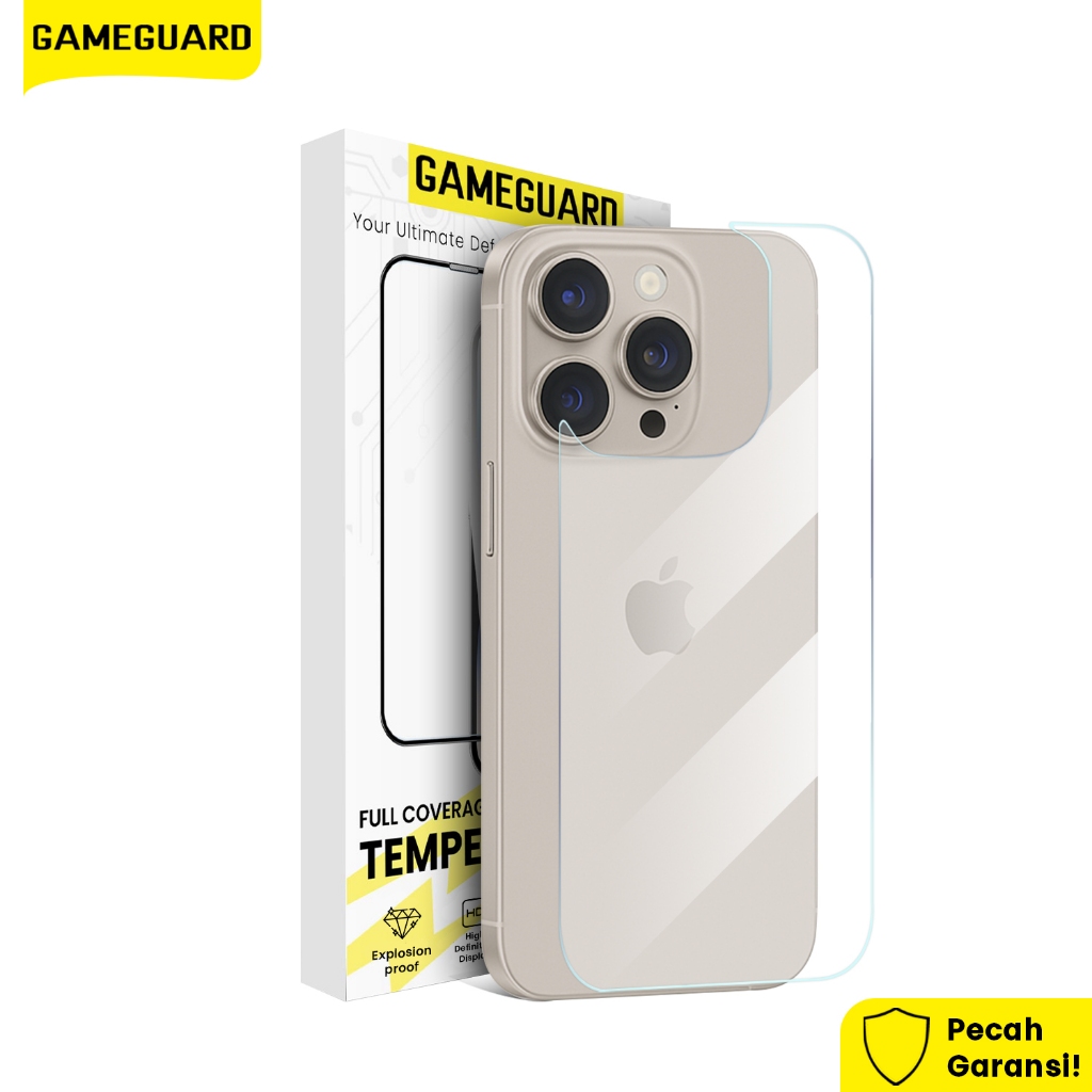 Jual GameGuard Anti Gores Belakang iPhone Back Tempered Glass for ...