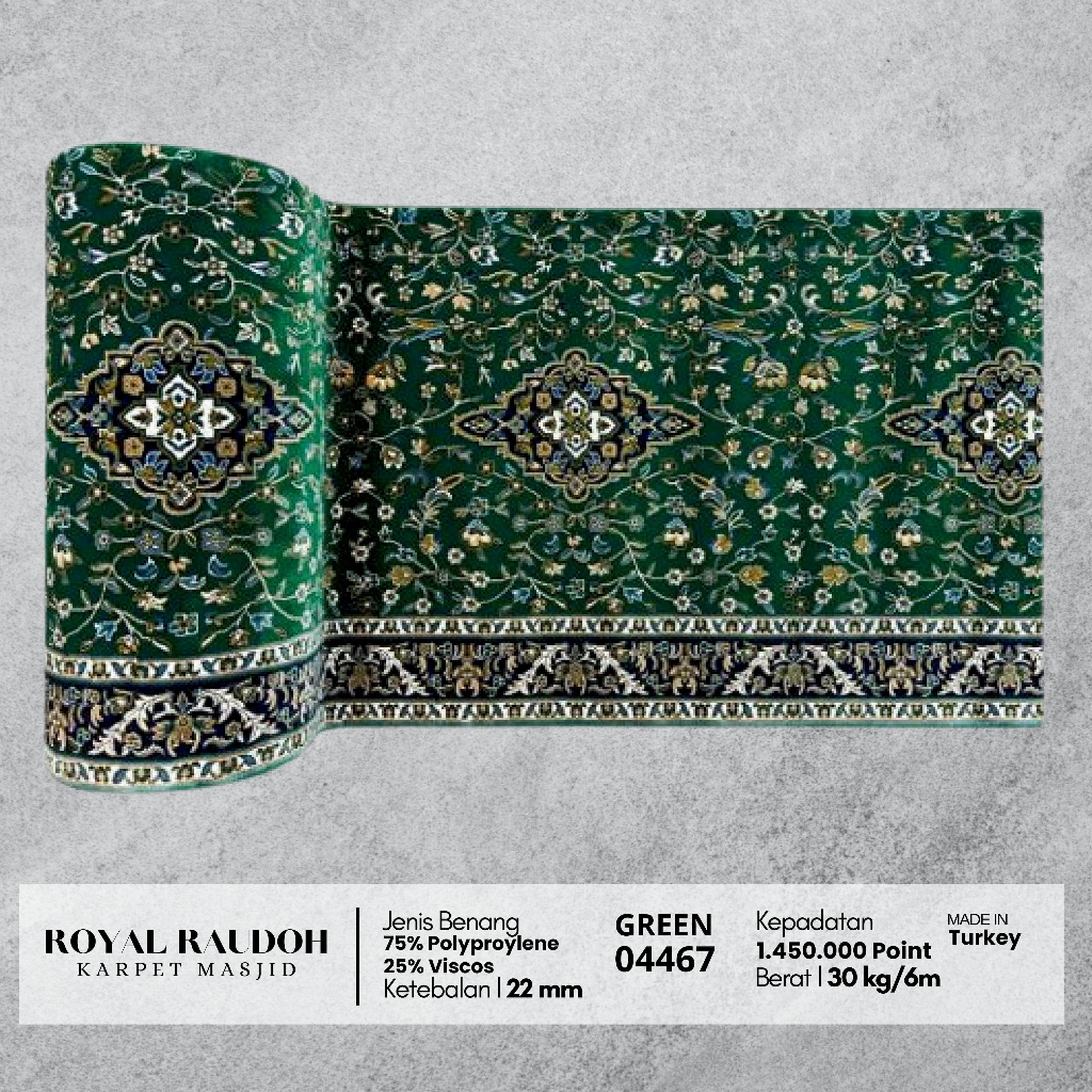 Jual Karpet Masjid | Royal Raudoh | Kwalitas Import - Lebar 120 cm ...