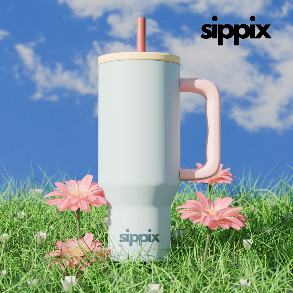 Jual SIPPIX Bubblegum Tumbler Portable Stainless 945mL Thermos Cup ...