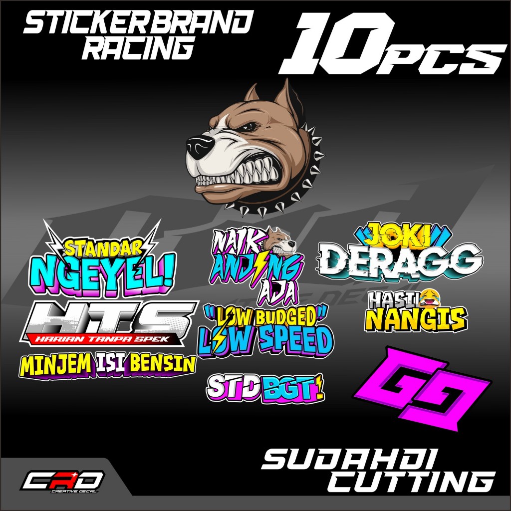 Jual PILIHAN PAKET STIKER PACK 10PCS 38PCS BAHAN VYNIL ANTI AIR ANTI ...