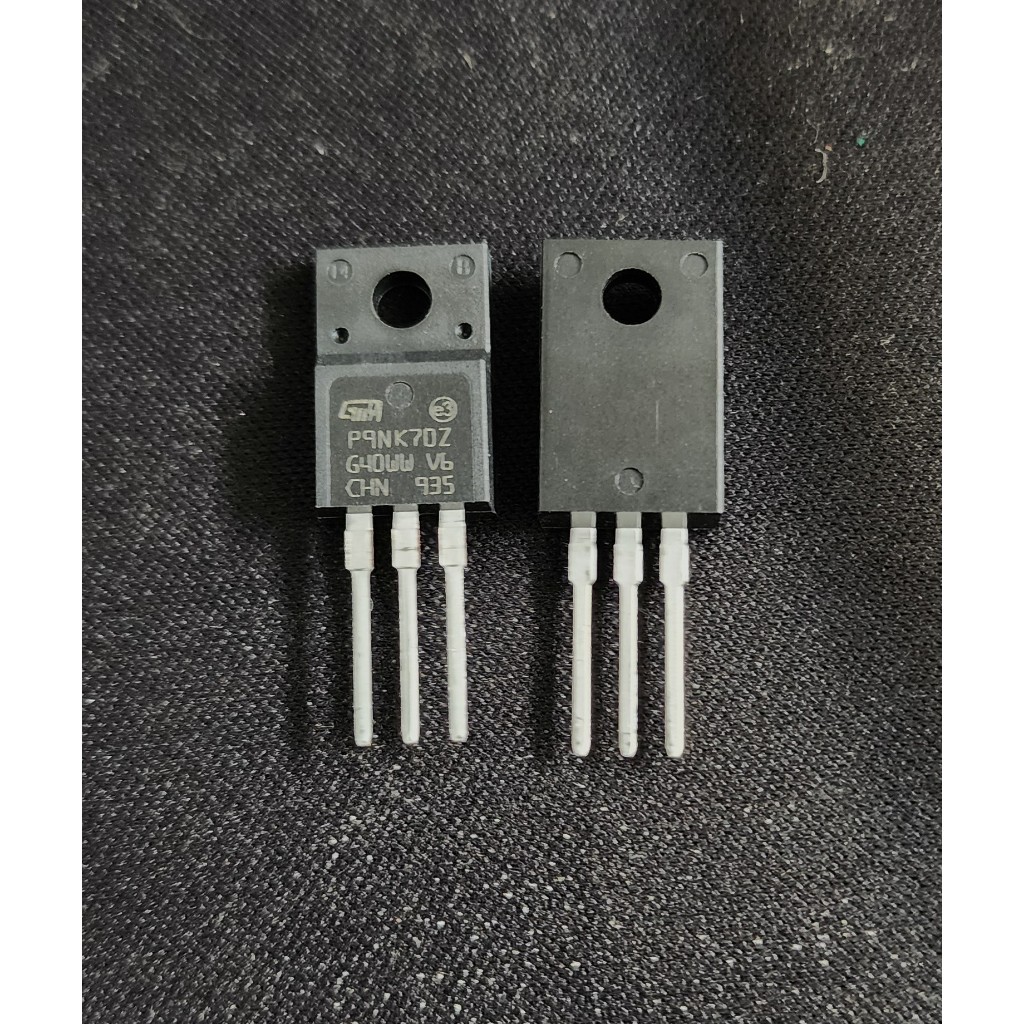 Lot De 2 Transistors MOS-FET STP6NK60ZFP - N-canal, 600V, 6A, Pour Alimentations, Convertisseurs
