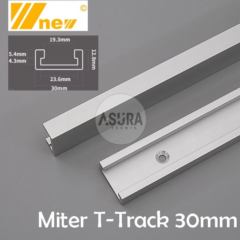 Jual ALUMINIUM MITER T-TRACK WNEW FOR TABLE SAW ROUTER AND JIG 60CM ...