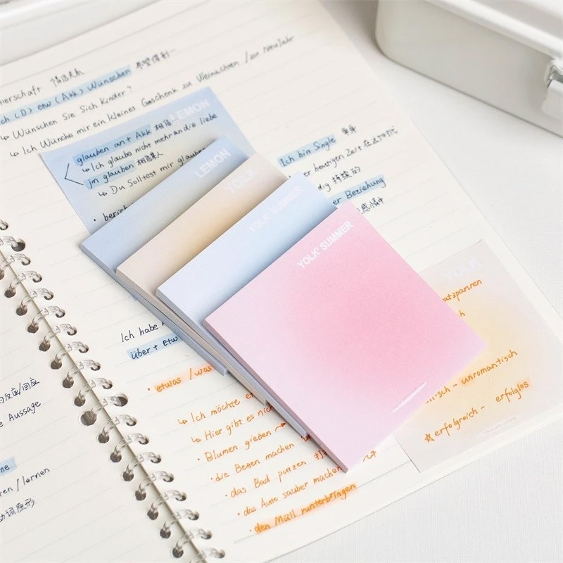 Jual Sticky Notes 50 Lembar Gradasi Lucu Polos Memo Tempel Gradasi ...