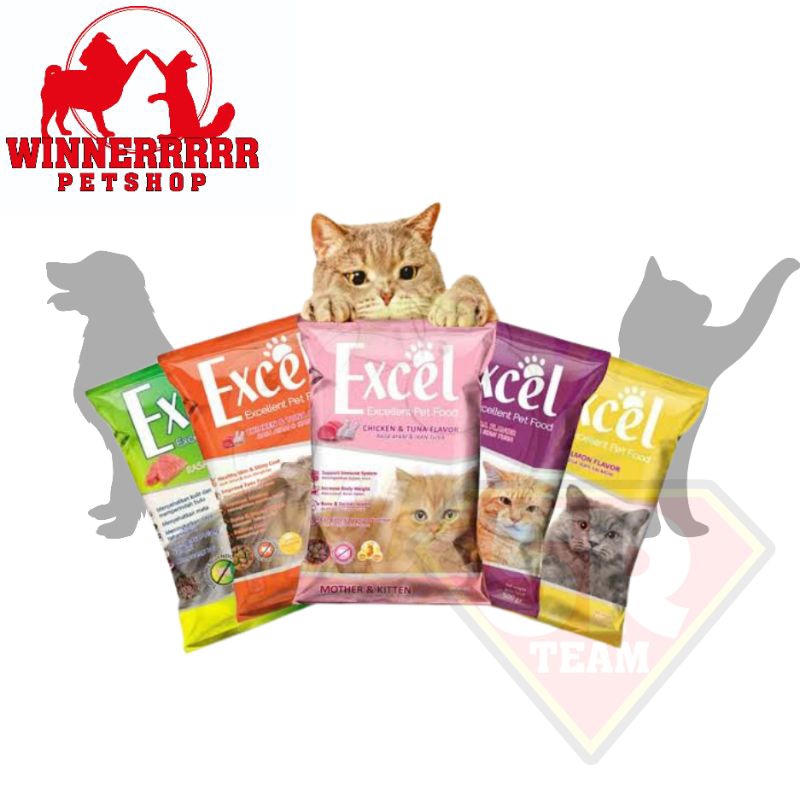 Jual Excel Adult & Kitten 500 gr ALL Varian - Makanan Kucing Murah ...