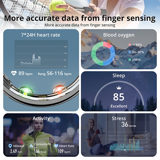 Jual COLMI R10 Smart Ring｜5ATM Waterproof｜Military Titanium｜Health ...