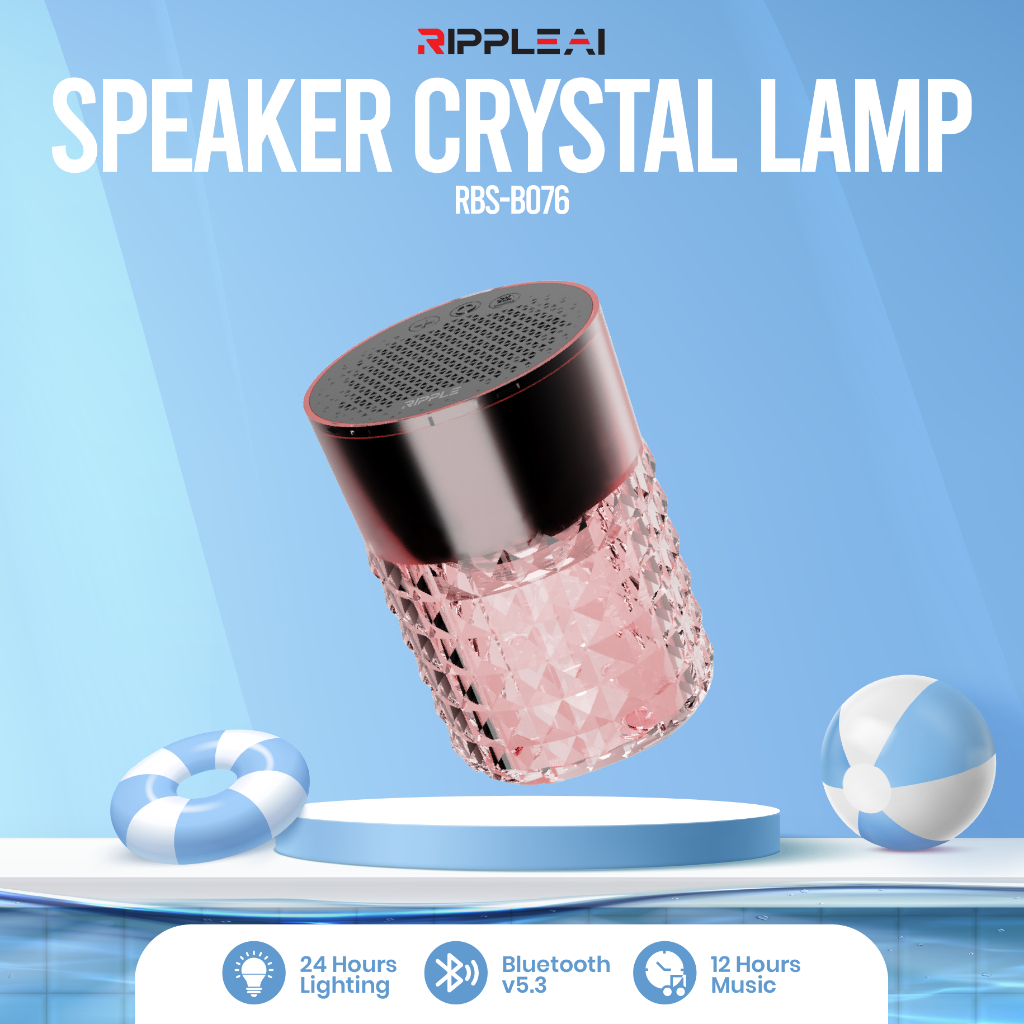 Jual 【NEW】Ripple Wireless TWS Speaker LED bass Bluetooth 5.3 STEREO ...