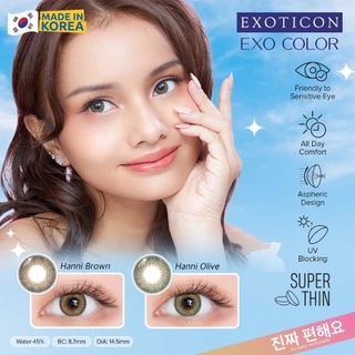 Exoticon Softlens - Exoticon Color - Exo Color Hanni Brown | Hanni Olive | Softlen Minus s/d -10.00