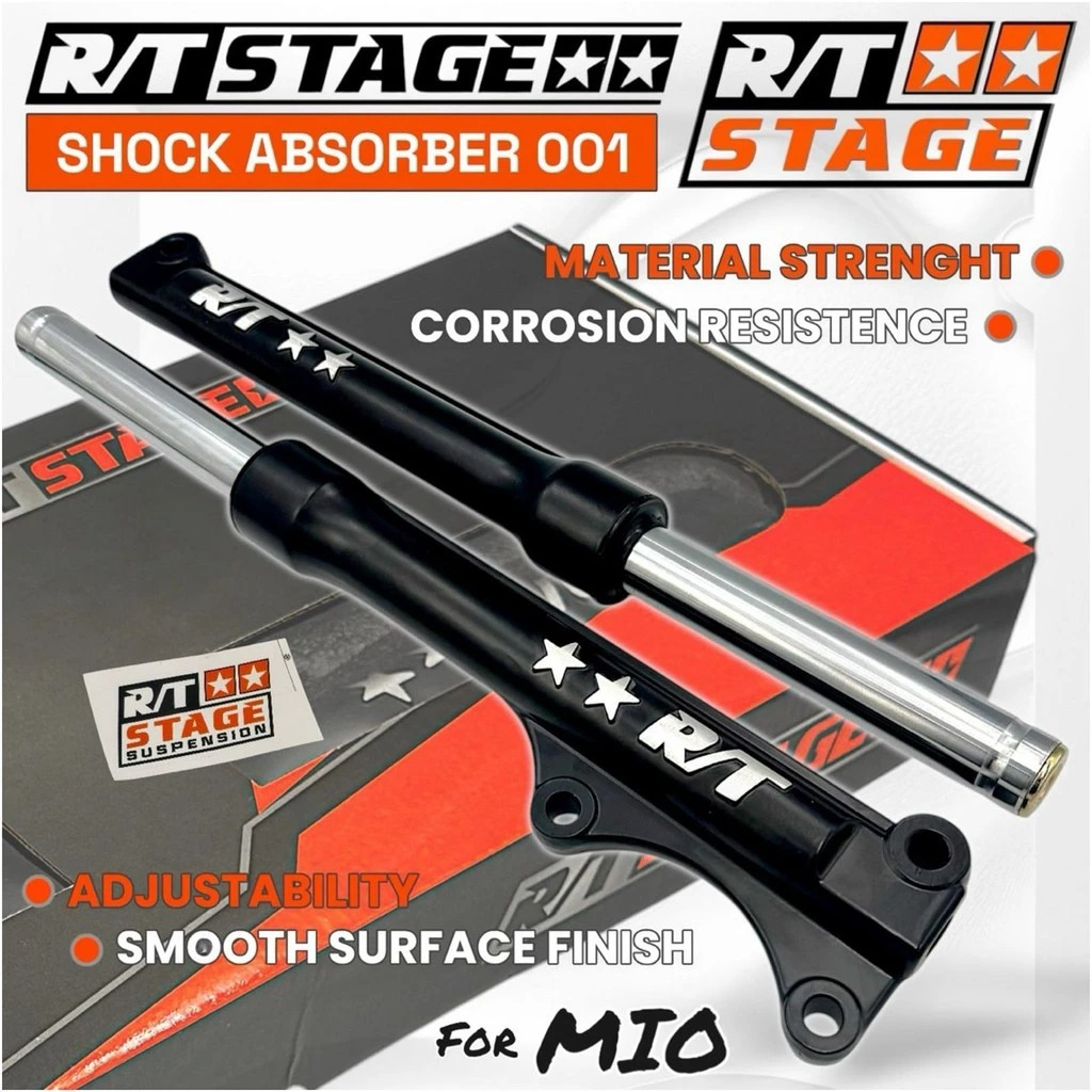 Jual Bottom Shock Depan RT STAGE Set Kiri kanan Untuk Motor Beat Vario ...