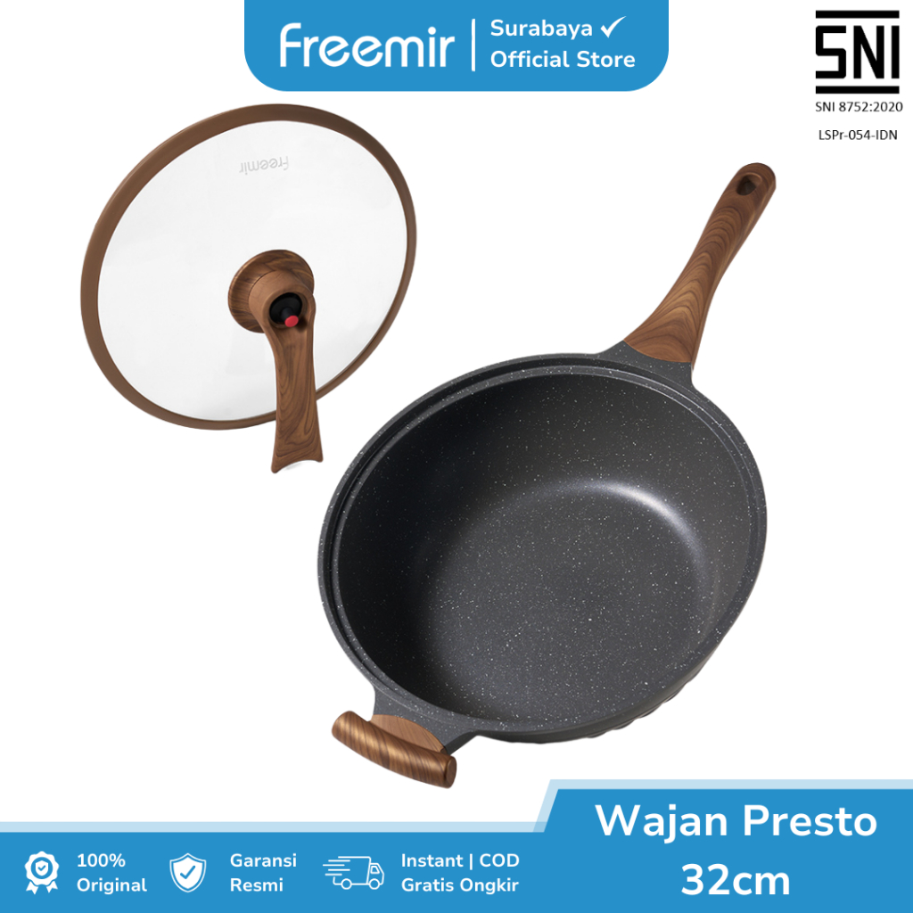 Jual freemir Surabaya Wajan Vya Presto Granite 32cm Anti Lengket ...