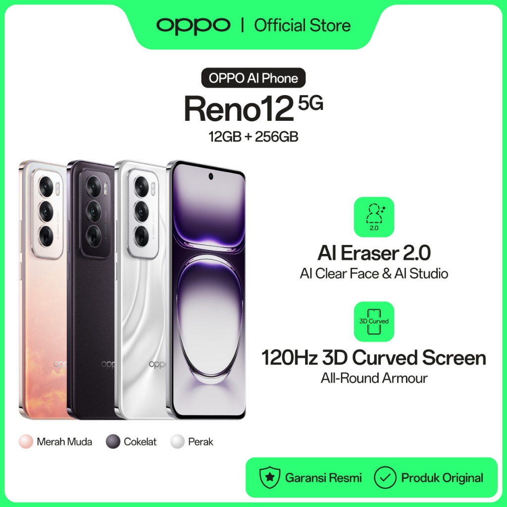 OPPO Reno12 5G Back View