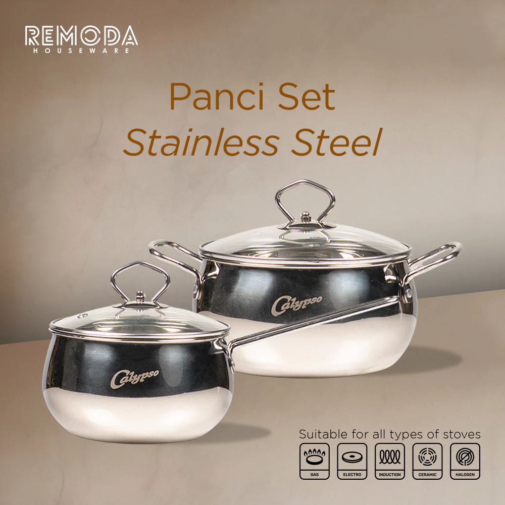 Calypso Panci Set MultiFungsi 2in1 16cm&18cm Stainless Steel