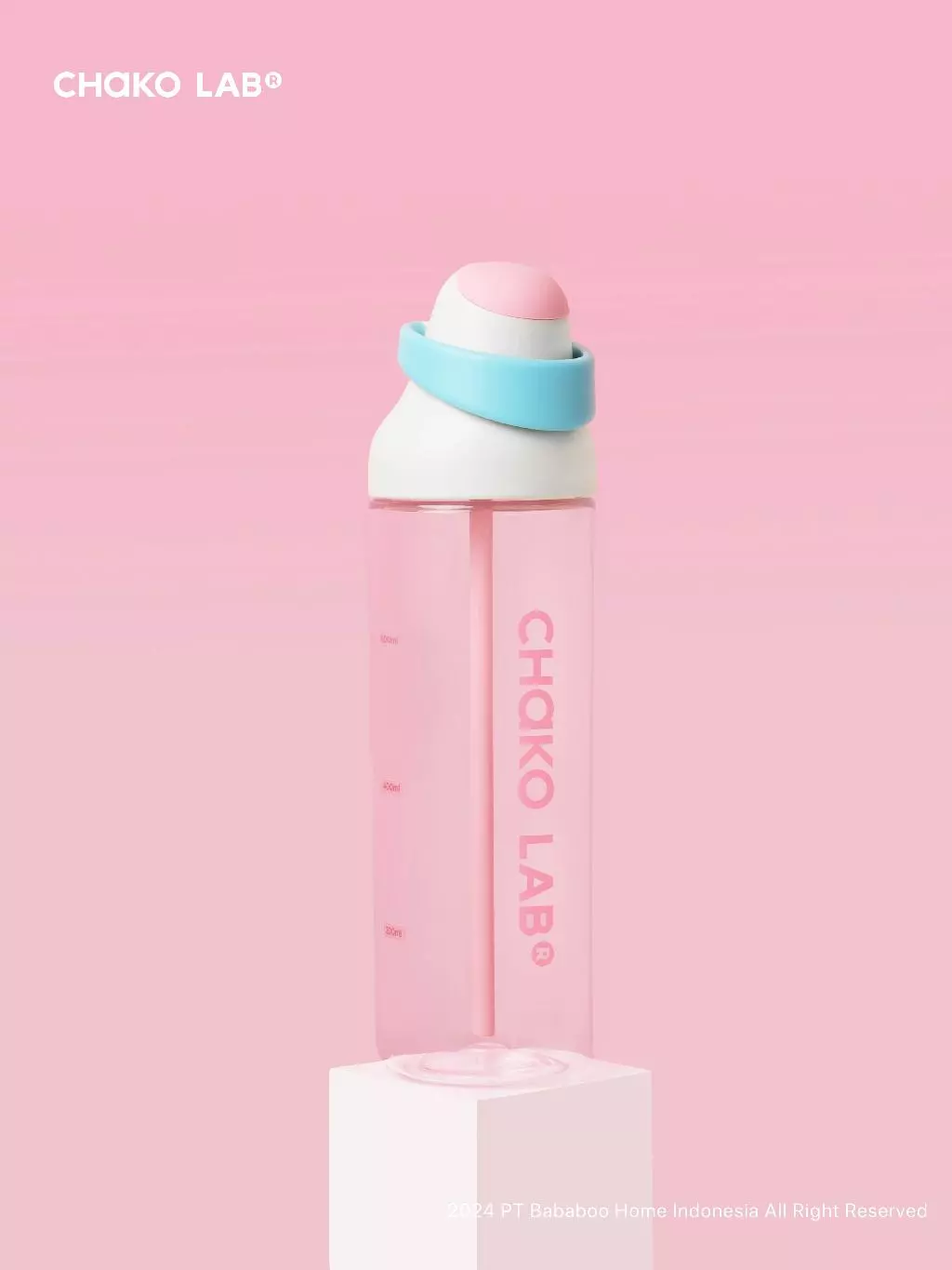 CHAKO LAB KaDa DoubleSip Tritan Cup 888ml - Strawberry Milk - foto 1