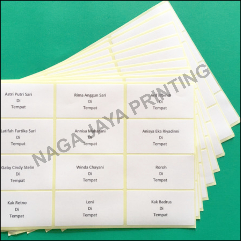Jual Cetak Label Undangan 103 / Cetak Sticker Label Undangan | Shopee ...