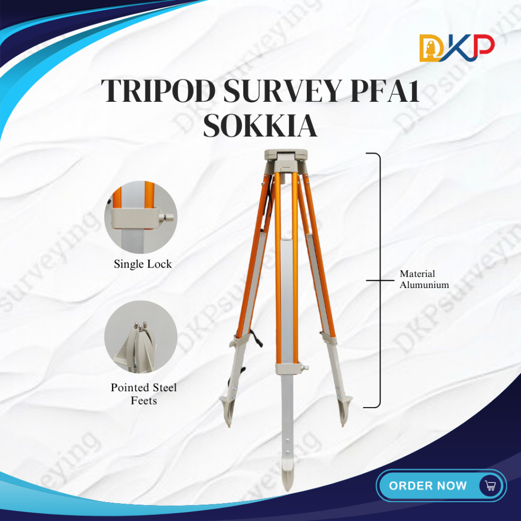 Jual Alumunium Tripod SOKKIA PFA1 / Statif for Total Station ORIGINAL ...