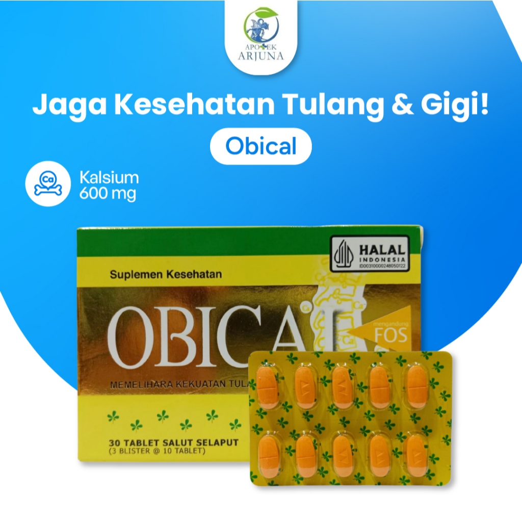 Jual Obical Suplemen Kalsium Membantu Kebutuhan Tulang Dan Gigi ...