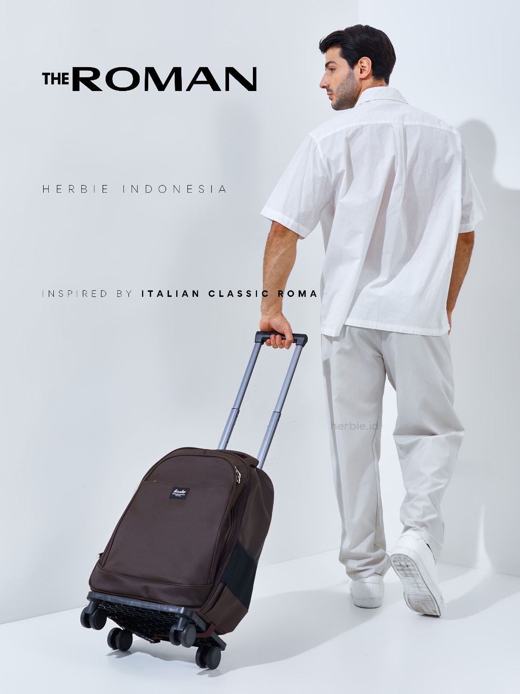 Jual [THE ROMAN] TAS RANSEL TROLI KABIN PESAWAT FASHION KOREA BARLEY ...