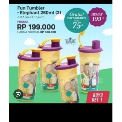 Jual fun Tumbler 275 ml Tupperware (1pc) | Shopee Indonesia