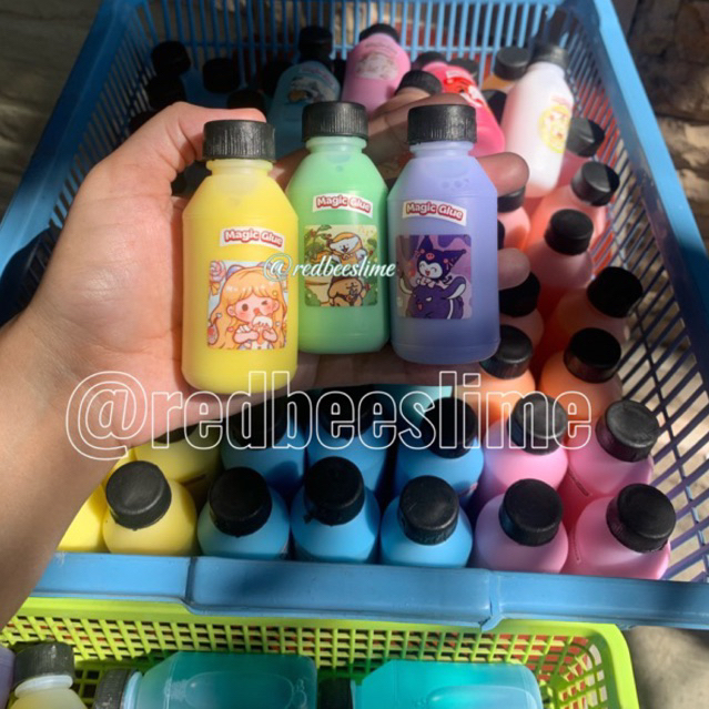 Jual Lem 50ml MAGIC GLUE lem magic glue 50cc lem white glue clear slime ...