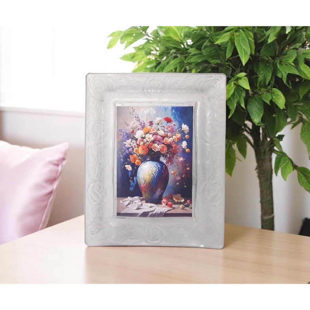 Jual Frame Bunga Vintage Kristal Bening Foto - Flower Shaped Crystal ...