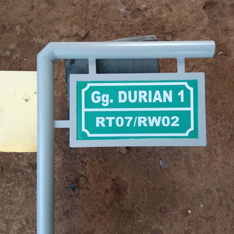 Jual tiang reklame 2.5 meter plang rt rw tiang reklame papan reklame ...