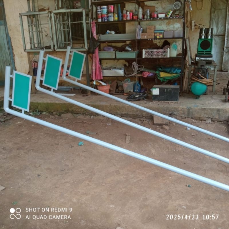 Jual tiang reklame 2.5 meter plang rt rw tiang reklame papan reklame ...