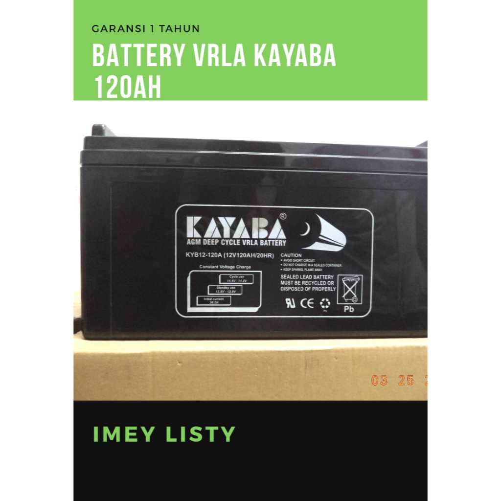 Jual Battery Aki VRLA Kayaba 120Ah 12V | Shopee Indonesia