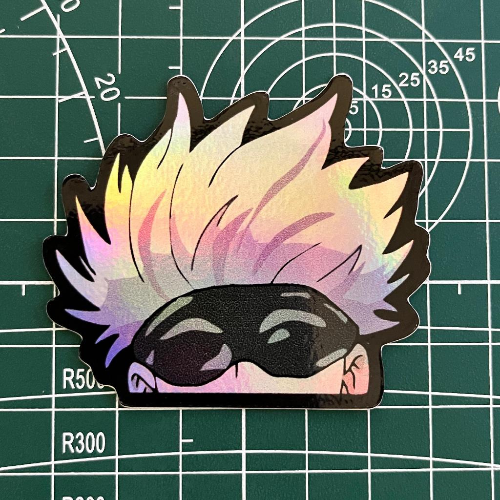 Jual Stiker hologram anime Jujutsu Kaisen Gojo Satoru || STICKER ...