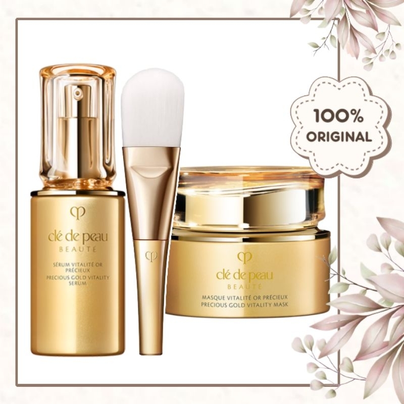 Jual [ CDP ] CLE DE PEAU Precious Gold Vitality Mask & Serum CLEDEPEAU ...