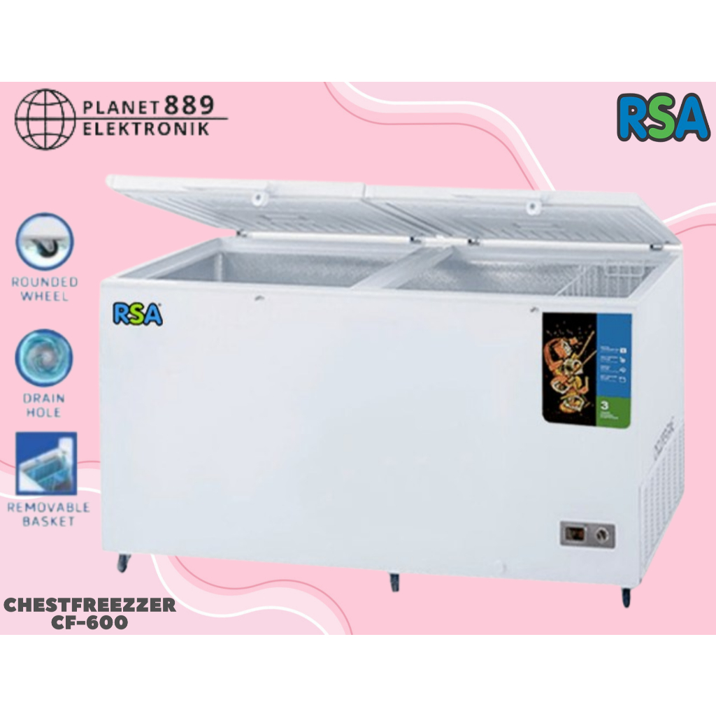 Jual Chestfreezer RSA CF-600 Pendingin / Pembeku Makanan 500L | Shopee ...