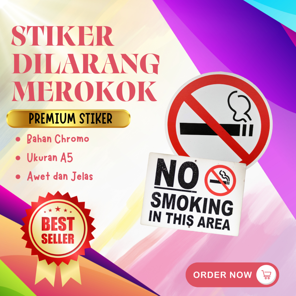 Jual STIKER NO SMOKING / STIKER DILARANG MEROKOK | Shopee Indonesia