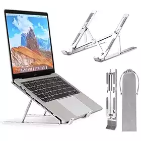 P3 Stand Laptop Full AlumuniumTablet Portable Bahan Aluminum Alloy Dengan Enam Kecepatan
