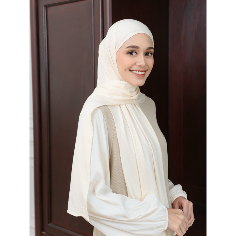 Savina Hijab Tencel By Iskanti Pashmina Oval Instant Dengan Material Tencel