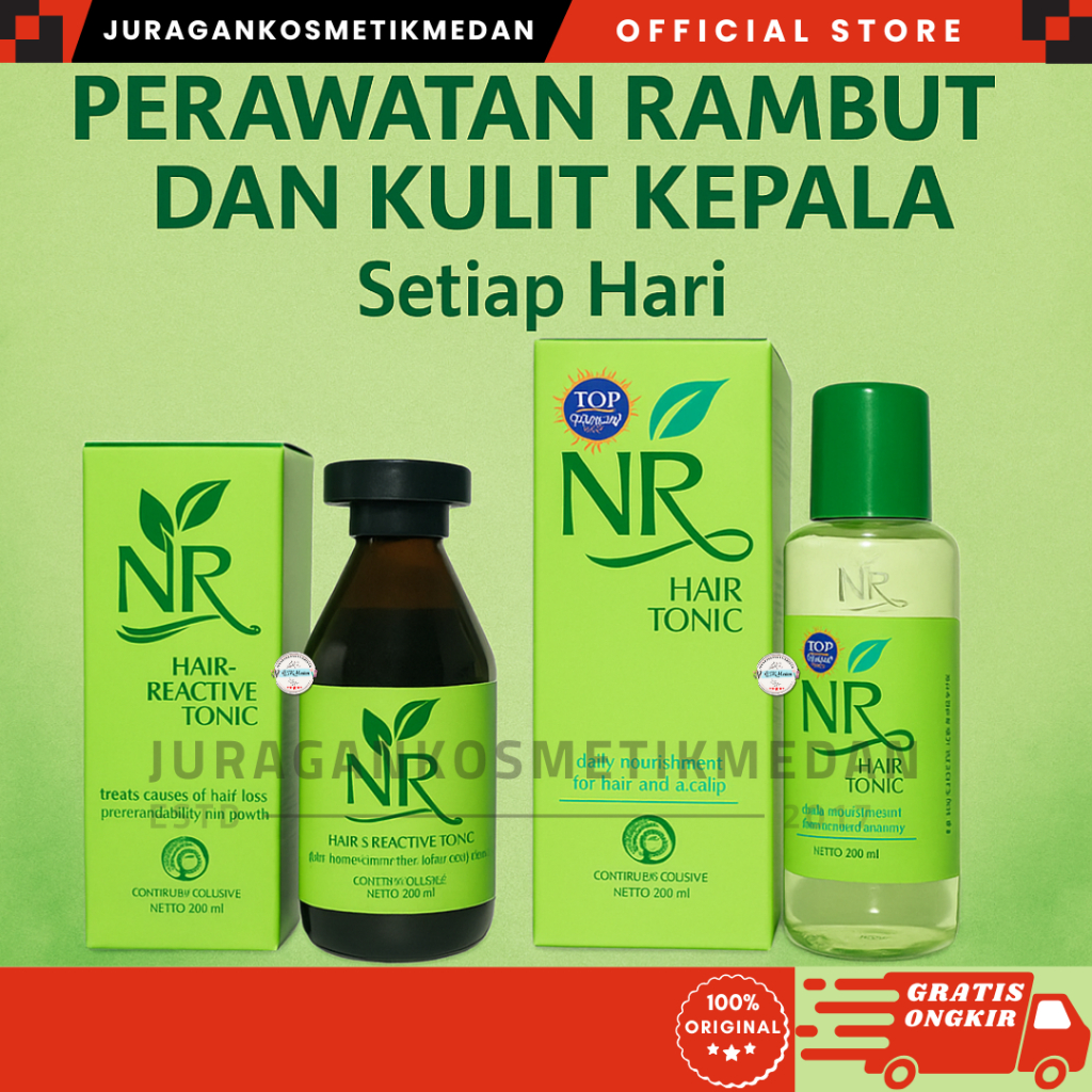 Jual NR HAIR TONIC 200ML NR HAIR REACTIVE TONIC TONIK RAMBUT RONTOK ...