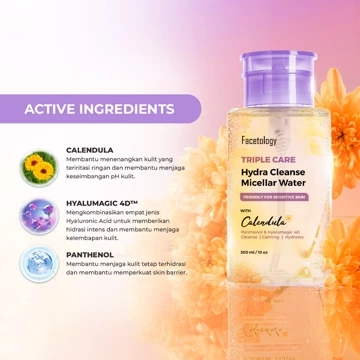 Facetology Triple Care Hydra Cleanse Micellar Water 300 ML