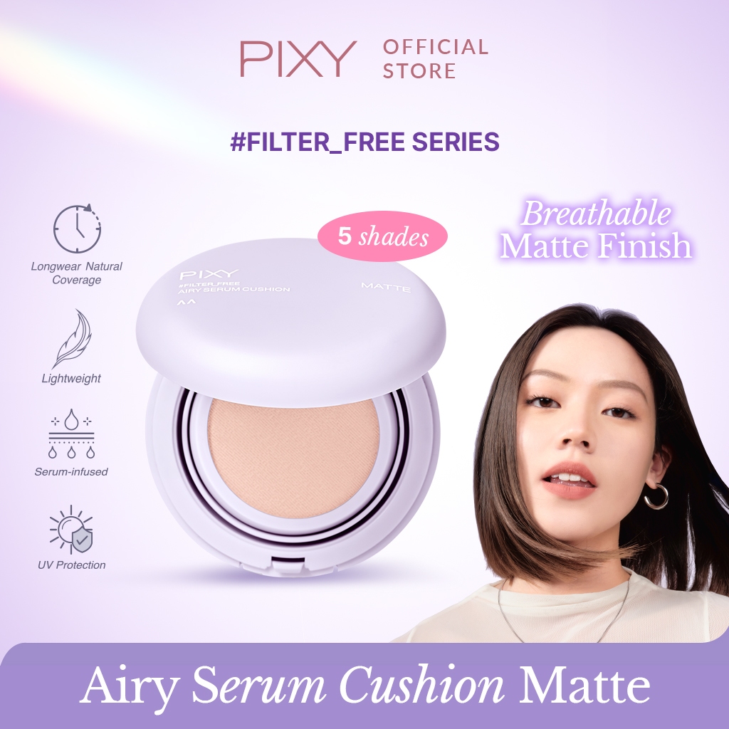 Jual PIXY #Filter_Free Airy Serum Cushion Matte | Shopee Indonesia
