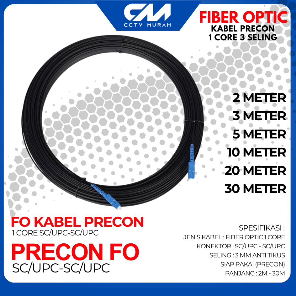 Jual Kabel Precon OUTDOOR 10-30M Single Mode SC/UPC - SC/UPC | Shopee ...